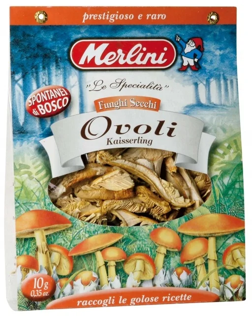 Сушеные грибы OVOLI высшее качество Сделано в Италии 10 г дикие продукты для экспорта сушеные остальные 0 01 кг