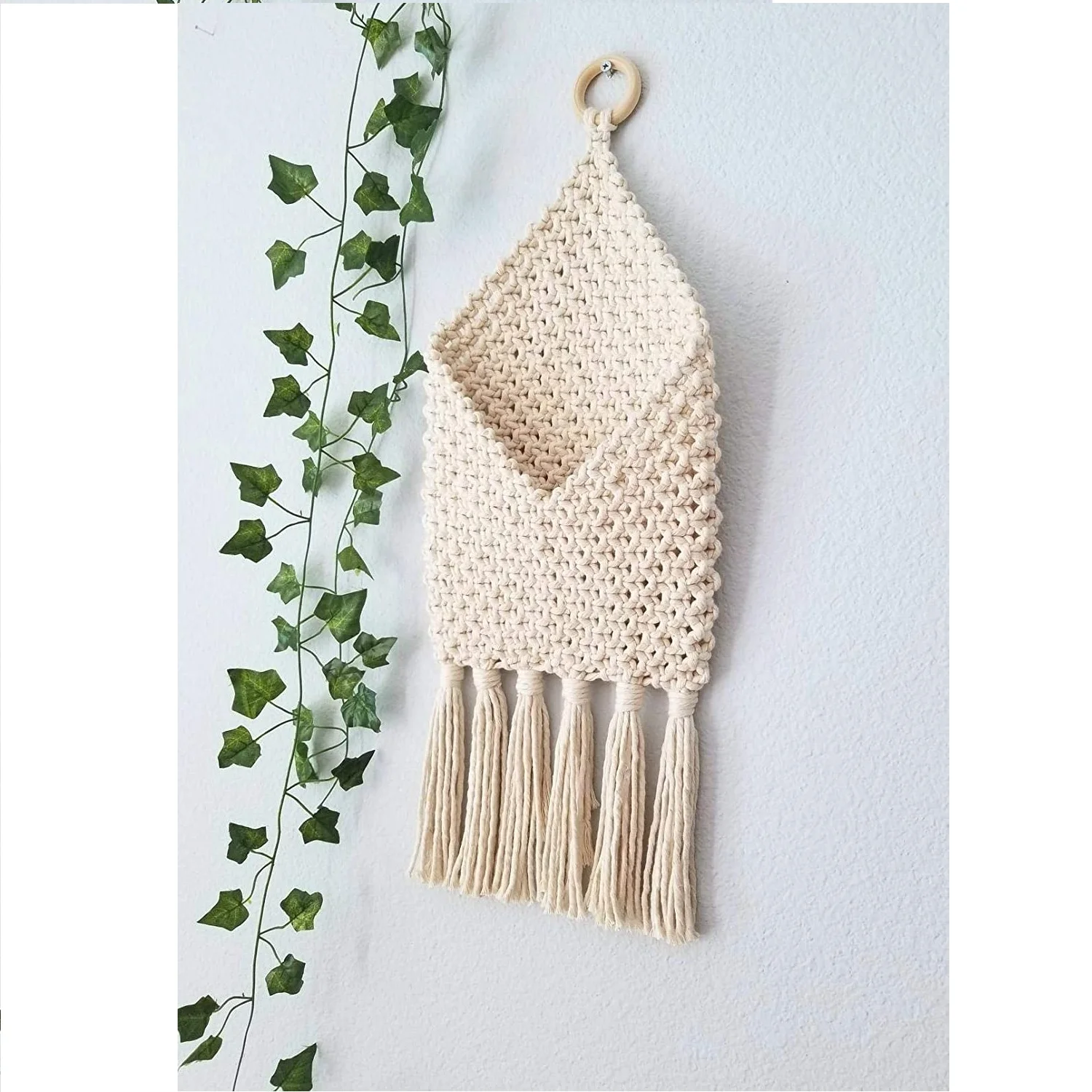 Wholesale Handmade Macrame Magazine Holder Book and Magazine Storage Buy Online From India