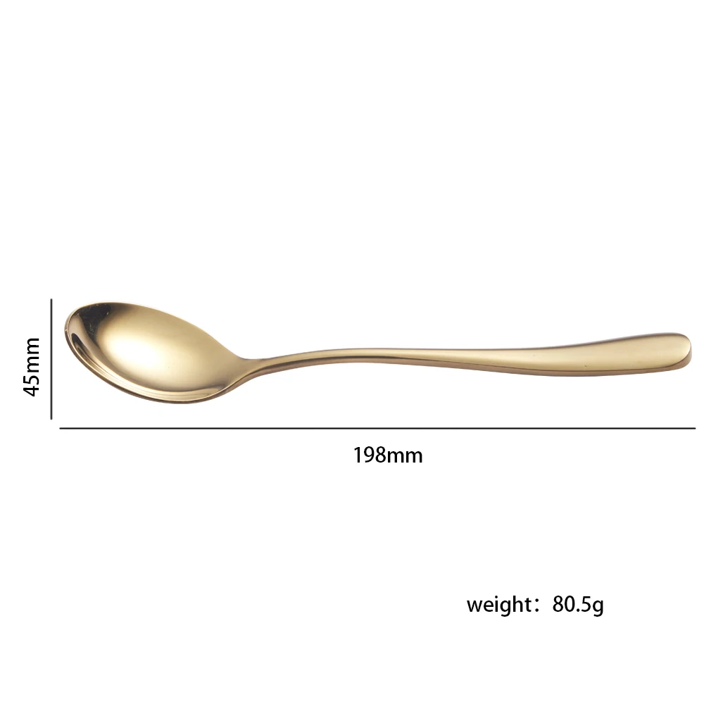 Hotel Supply Free Sample Knife Spoon Fork Flatware Sets Polished Luxury Gold Plated Cutlery Set