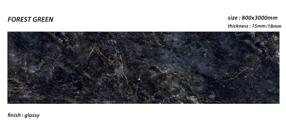 Black Fusion Big Slab Sintered Stone 1200X2400CM Porcelain Slabs Exclusive feel as Marble Premium Material