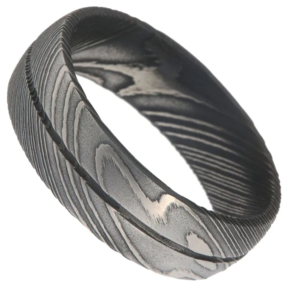 Wholesale Cheap Price Damascus Steel Rings For Men | New Design Comfortable Damascus Steel Rings