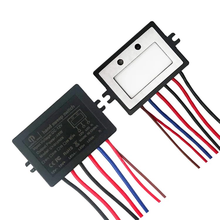 Factory selling 12V Bathroom Mirror Light Two Color Motion Dimmer Mirror Smart Switch Sensor