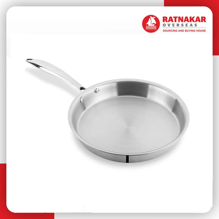 High Quality Durable Stainless Steel Multipurpose Frying Pan Stainless Steel Multipurpose Frying Pan With Lid For Sale