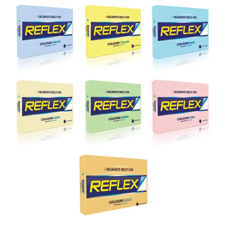 Reflex copy / A4 Copy Paper 80gsm/ 75gsm / 70gsm Hot Sales 100% virgin pupl wood white copy paper