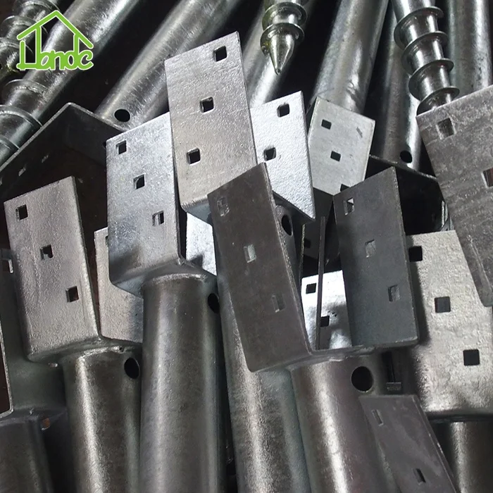 No Dig Ground Screw U Model Screw in Post Stake for Mailbox Post