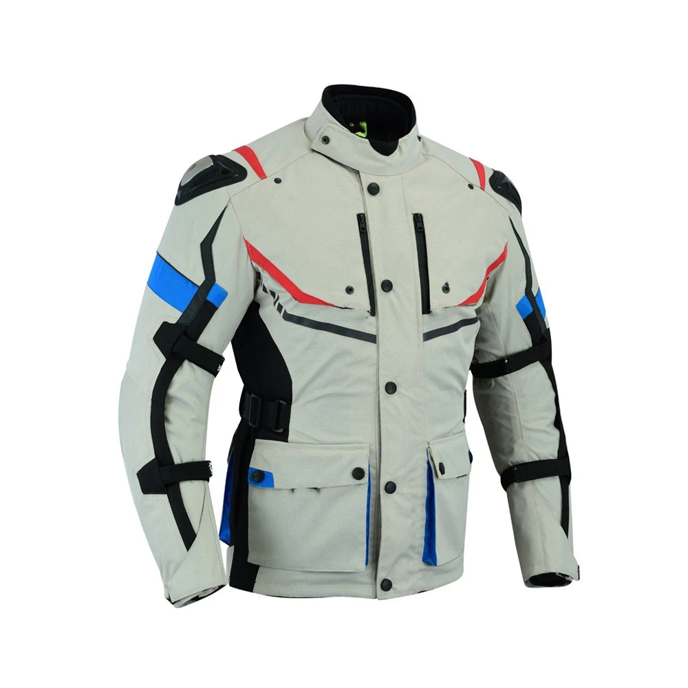 Custom made motorcycle Textile Riding Jacket Super Speed Racing Jacket with Protectors and Windproof Lining