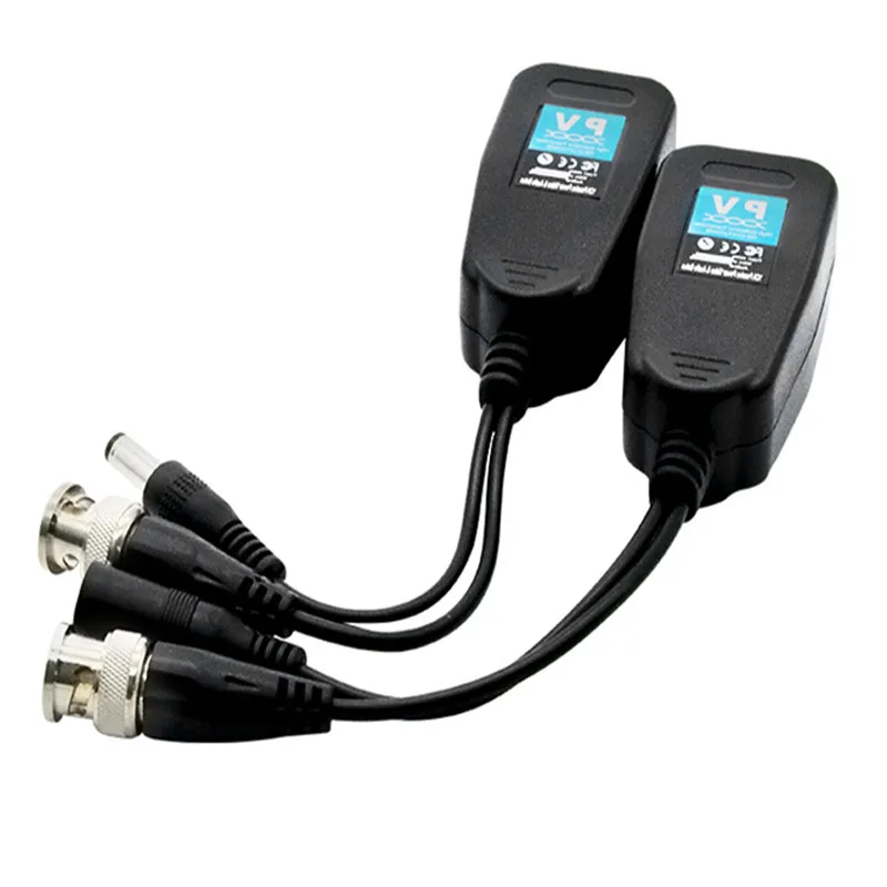 1 канал Пассивный Видео Мощность Балун HD TVI CVI AHD 8MP витой пары конвертер для 2MP 5MP 8MP CCTV камеры