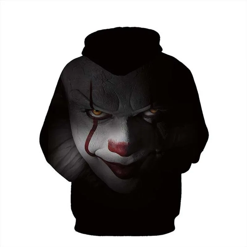 2023 New Arrival Personality Hoodies Horror Movies 3D Sublimation Printed Pullover Men Women Casual Oversized Hooded Sweatshirts