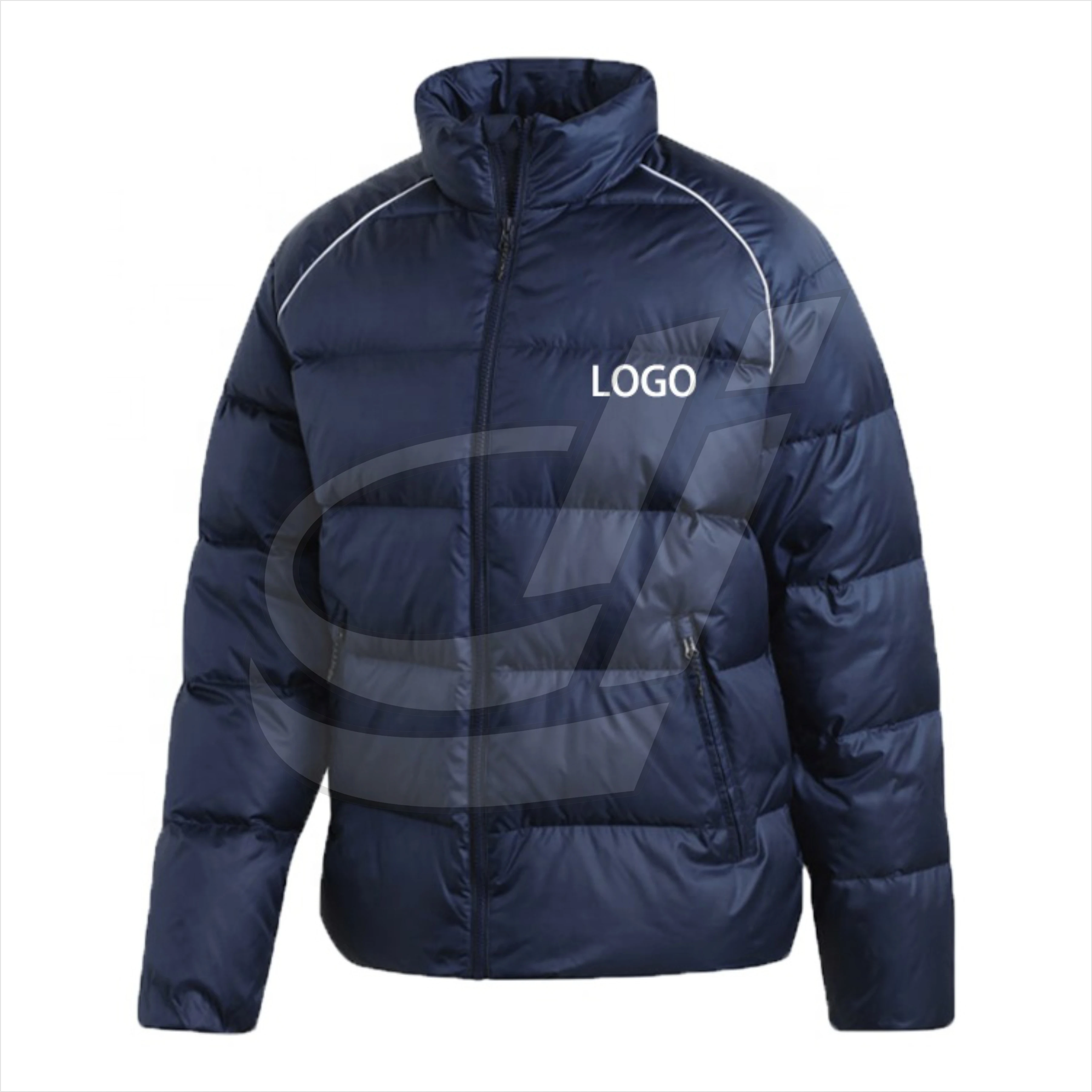 Cold weather winter red bubble puffer coat men crane down jackets