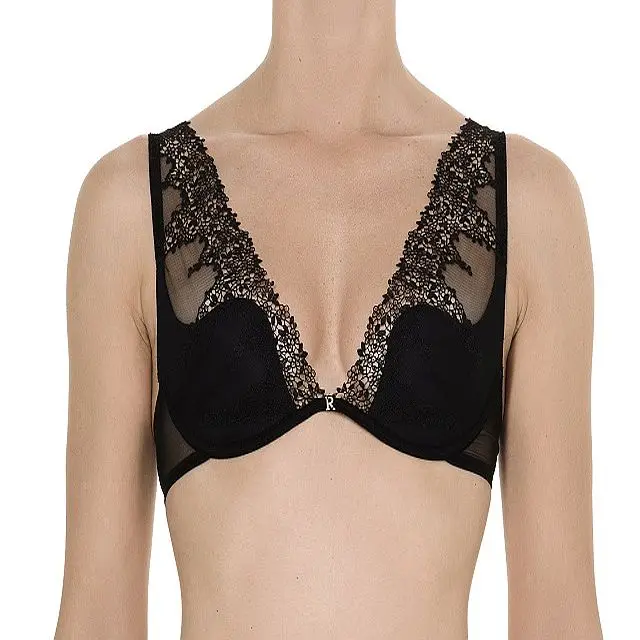 Fashion embroidery star-cup bra luxury italian underwear Ritratti Milano top quality lingerie