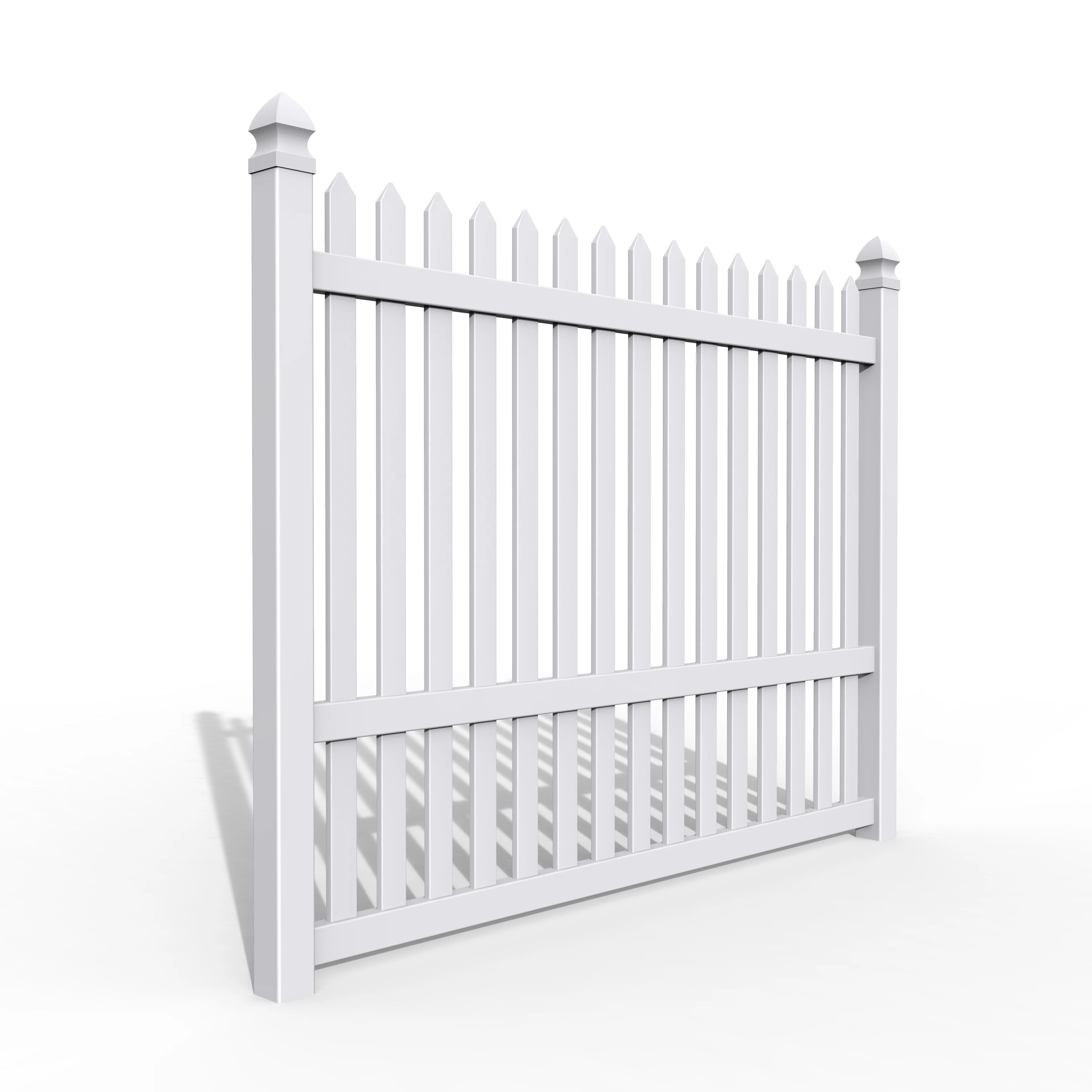 UV Proof White Vinyl Plastic PVC Garden Picket Fence