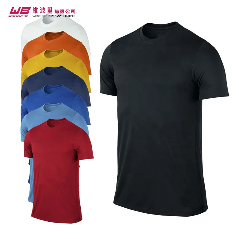 Professional	100% Polyester Wholesale fitness men gym t shirt fitness clothes absorbent custom gym clothing for Adult