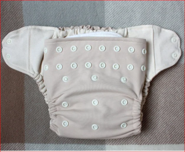 Wholesale 100% Organic Cotton Baby Cloth Diaper Reusable washable baby reusable PUL bamboo cloth diaper