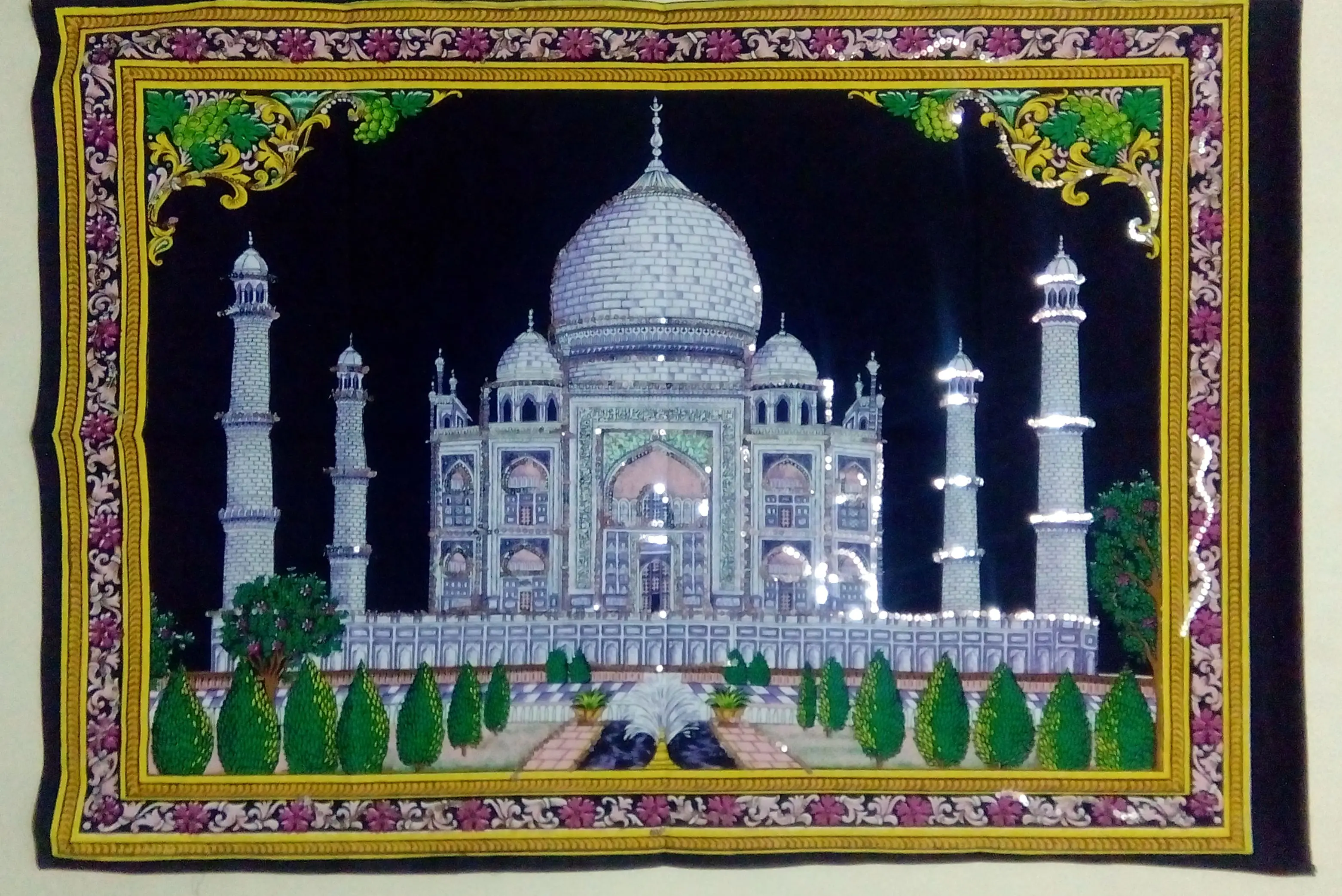 Wall Hanging Seventh Wonder In World Taj Mahal Tapestry Small Home Decor Poster Wonderful Art Beautiful