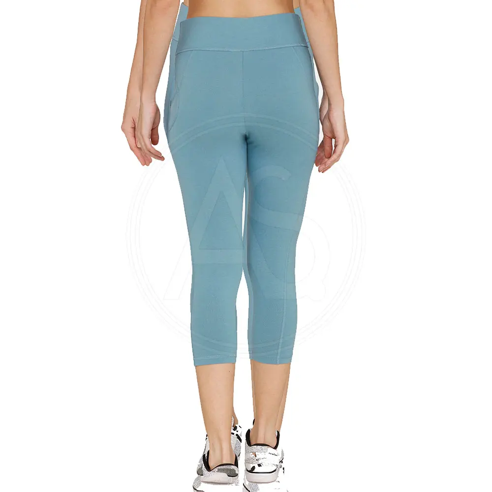  Экспортные качественные товары модные повседневные женские леггинсы-капри с высокой талией