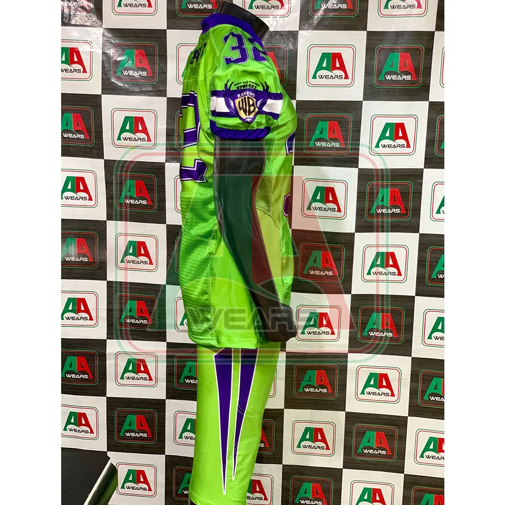 Top Quality American Football Uniforms Customized Designs Printing Sublimated Quick Dry Breathable American Football Uniform Men