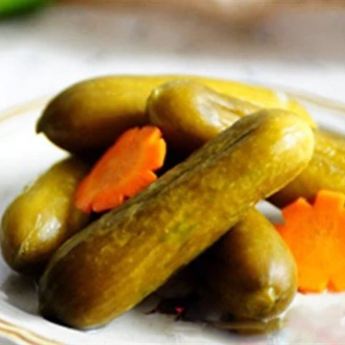 Vietnamese Pickled Cucumber Factory Export Gherkin Drum Sweet Flavored Whole Canned Salt