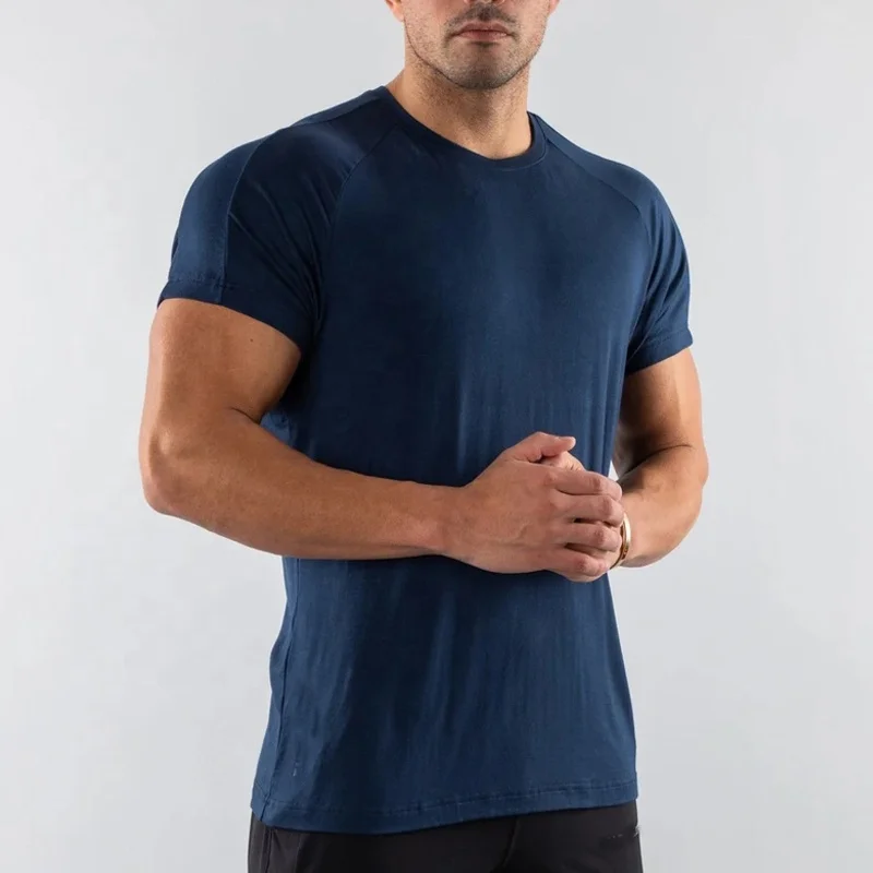 Wholesale Customized Logo Printing Breathable O-Neck Casual High Quality Men Sports T Shirt