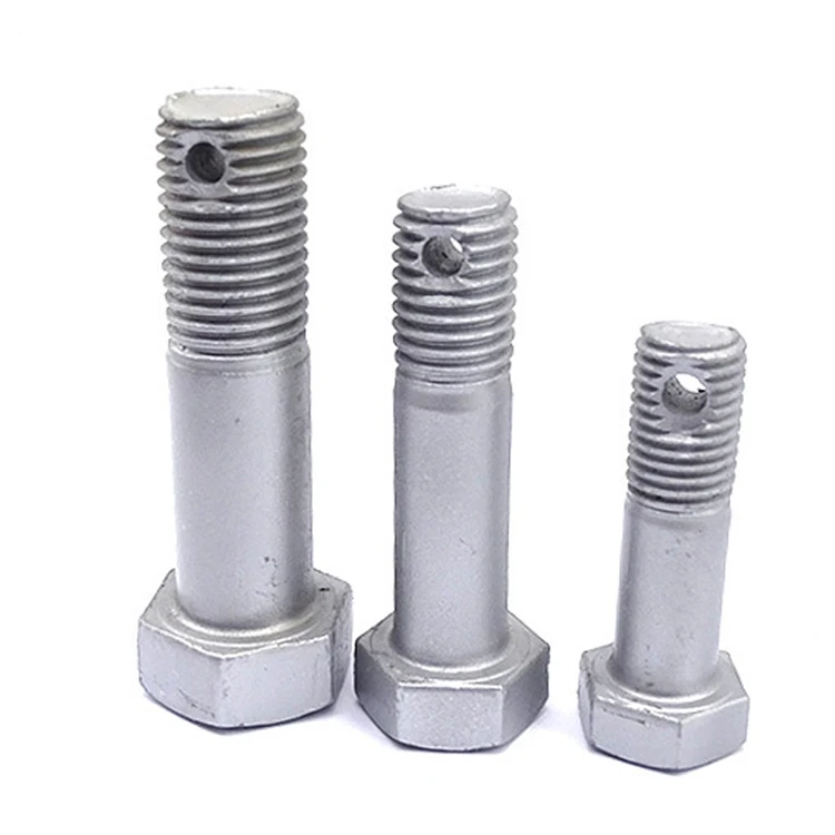 Power Fasteners  4.8 8.8 Grade Hot Dip Galvanized Hexagon Bolt with Hole