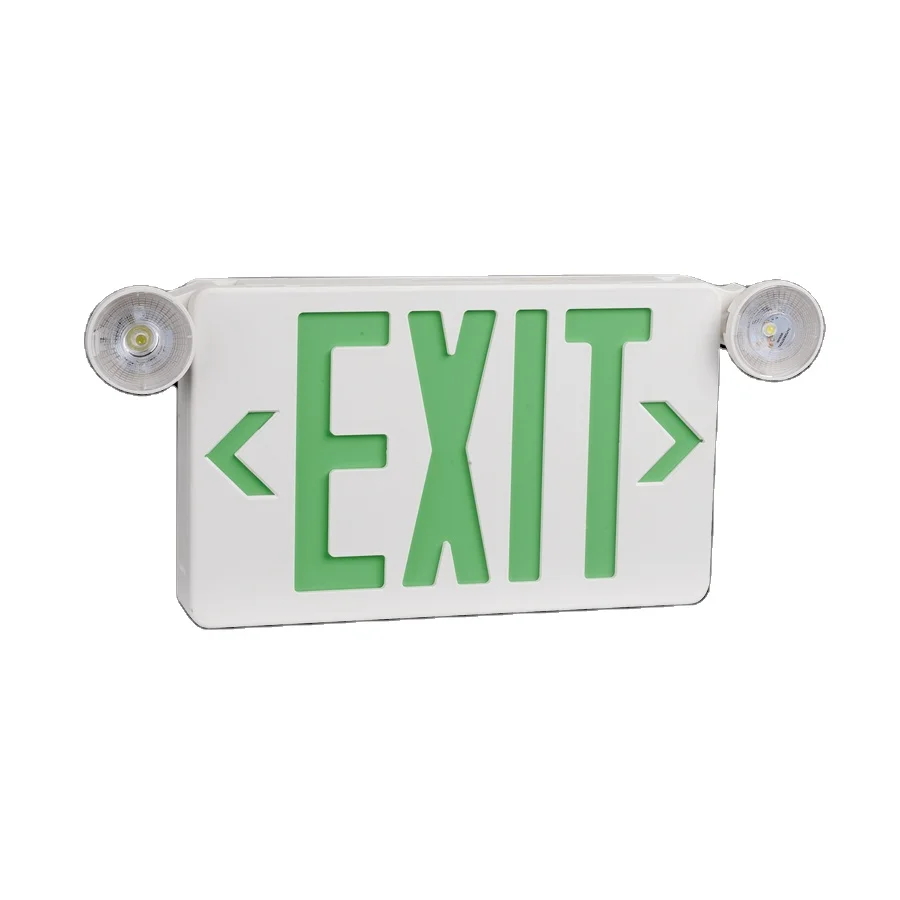 LED Emergency Exit Light fire-resistant 120/277V  299*184.5*44.6mm Red and Green color 3.6V Nickel Cadmium Battery