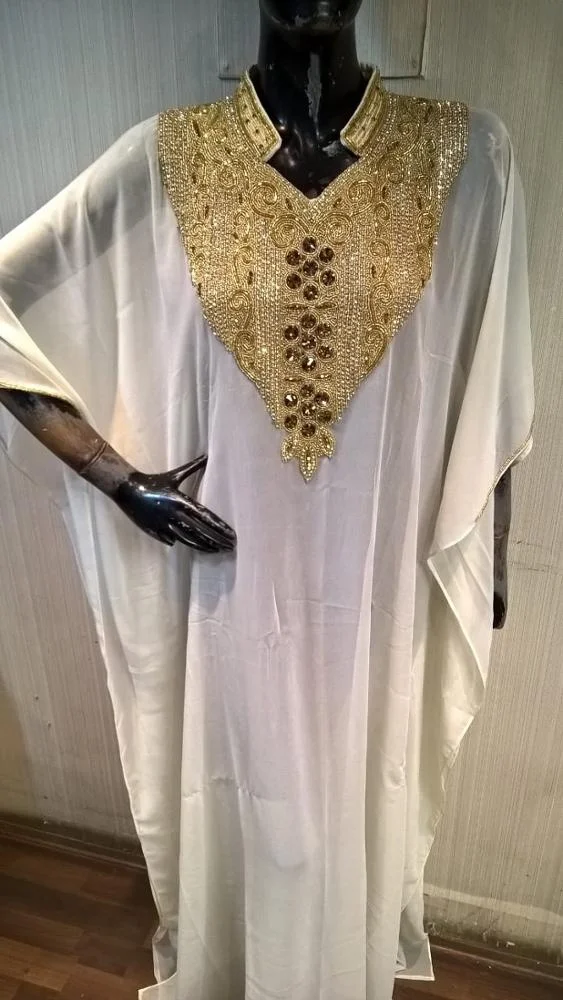 Hand Beaded Dubai Style Abaya Wedding farasha Jalabiya maxi dress kaftan latest hand beaded farasha design