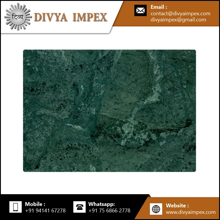 Top Quality Green Rajasthan Marbles Top Imperial Indian Green Marble Price