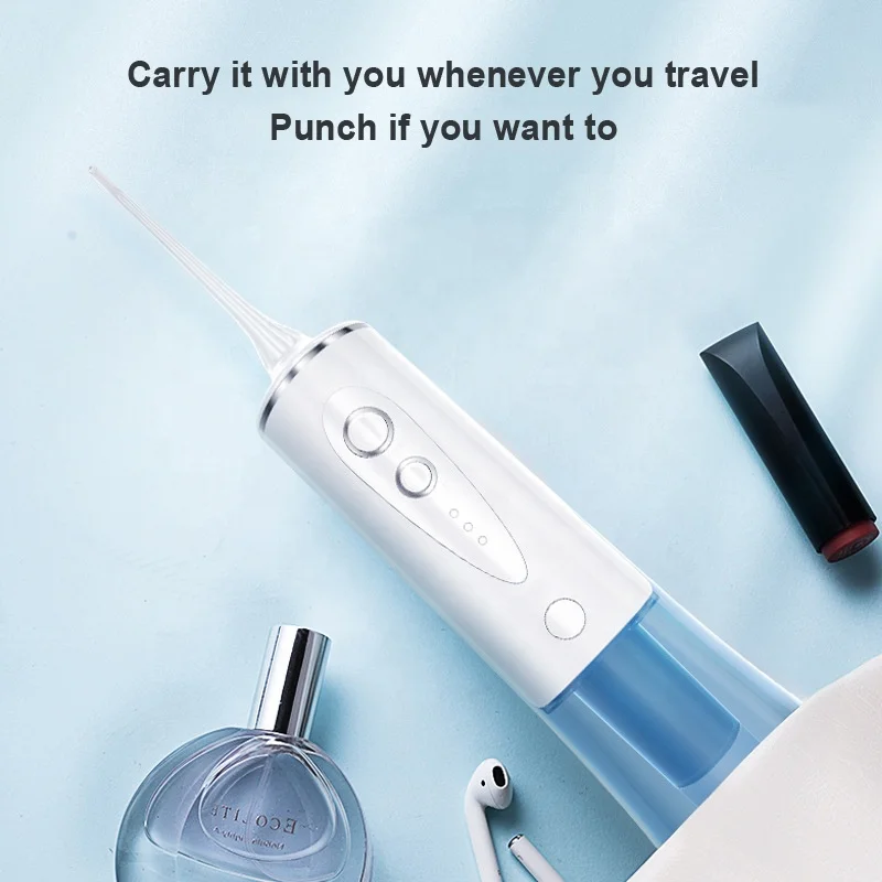 Power Dental Flossers USB Rechargeable Lithium Battery Pink/Blue Mini Portable Cordless Water Flosser Oral Irrigator for Teeth