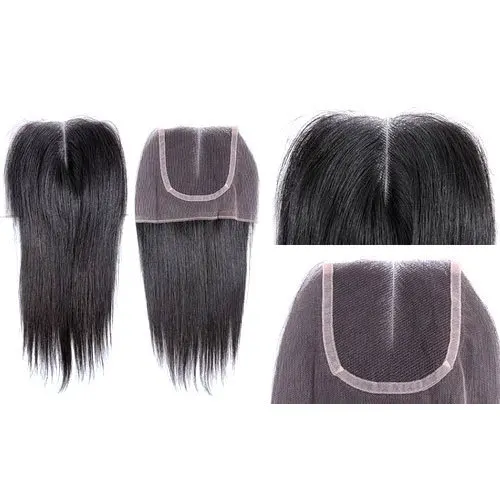 Оптовая продажа лучшее качество! Закрытие 5x5 без рамки черные прямые красивые топперы натуральный цвет волос