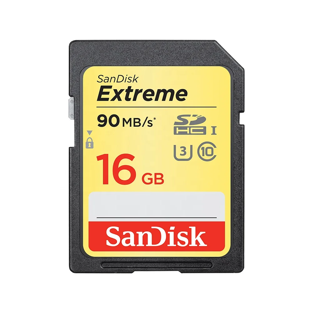 Оригинальный двойной флеш-накопитель SanDisk Extreme SD карта UHS-I U3 class10 памяти на 16