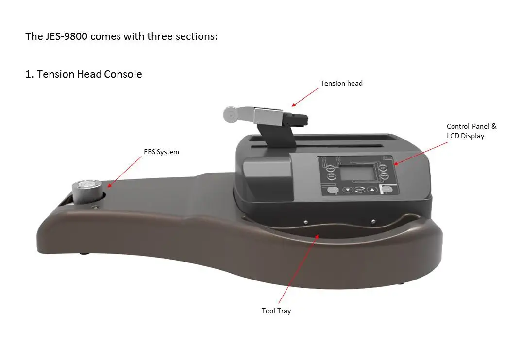 tennis stringing machine made with aluminum alloy