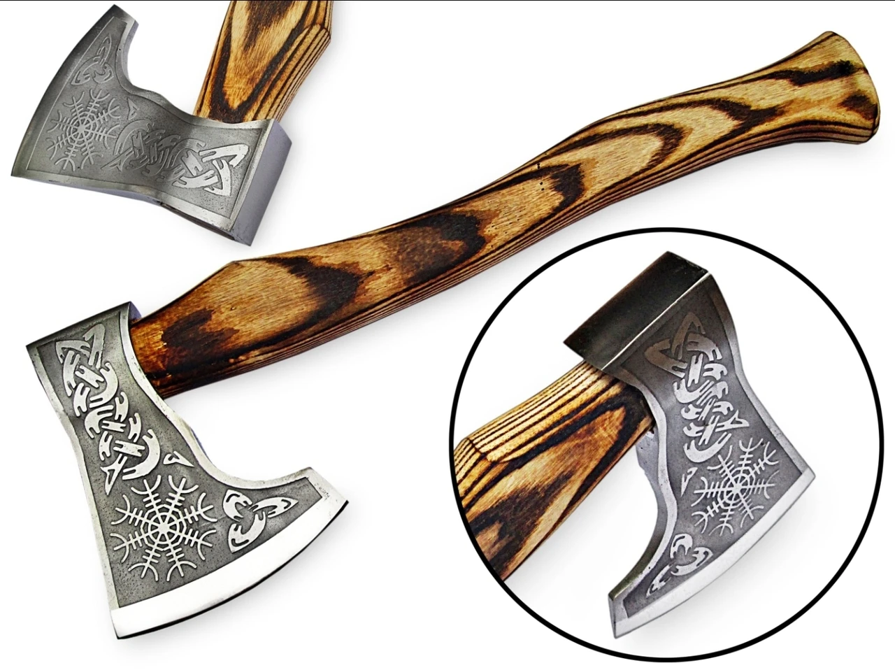 Топор из дамасской стали ручной работы на заказ топор викингов Медный для выживания