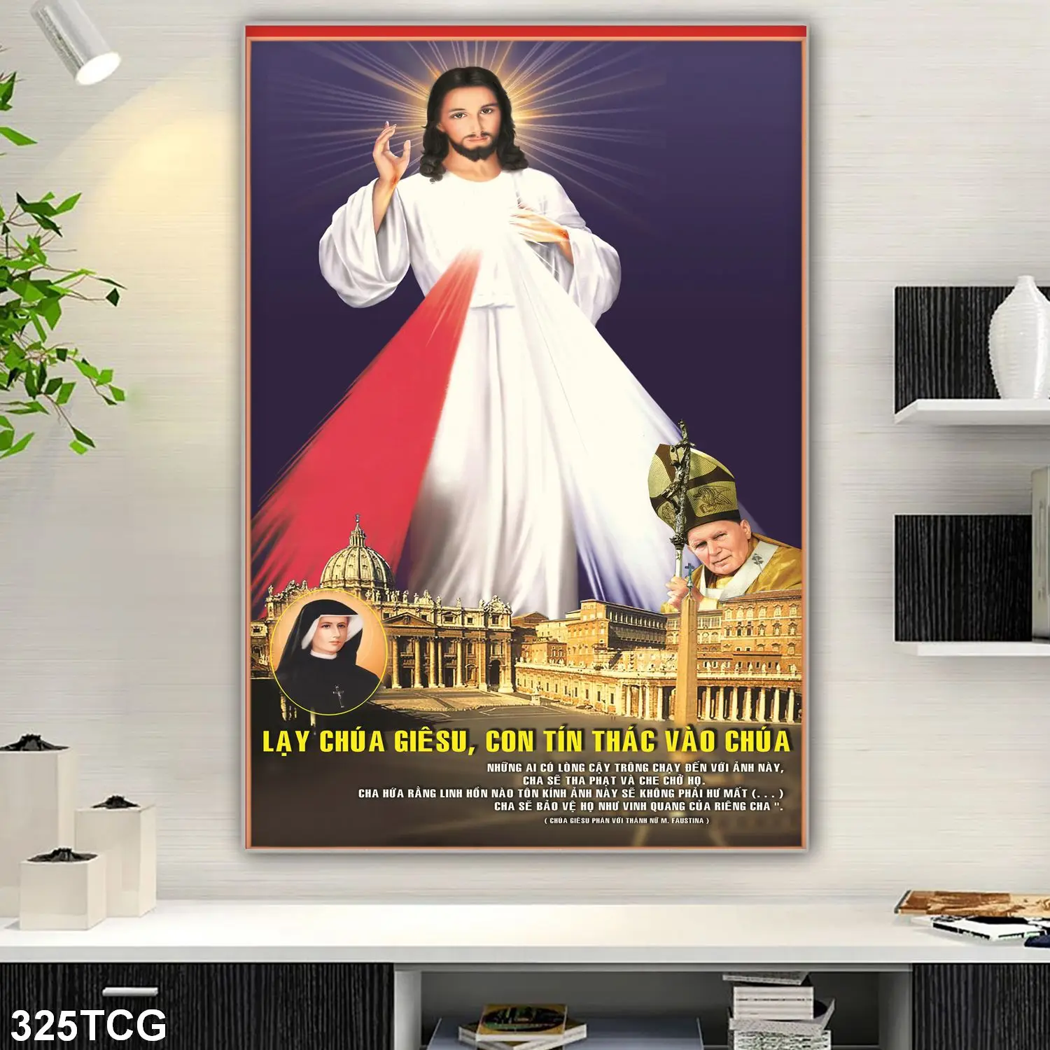 Современная католическая Картина на холсте Настенная картина с изображением Иисуса печать по запросу сделано во Вьетнаме