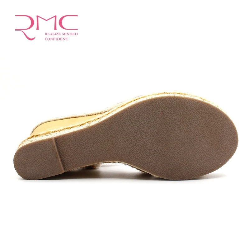 2023 RMC Hot selling PVC wedges ladies sandals women shoes
