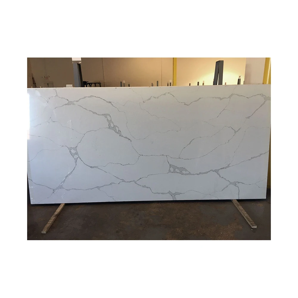 Bianco Calacatta композитные кварцевые столешницы с индивидуальной толщиной для