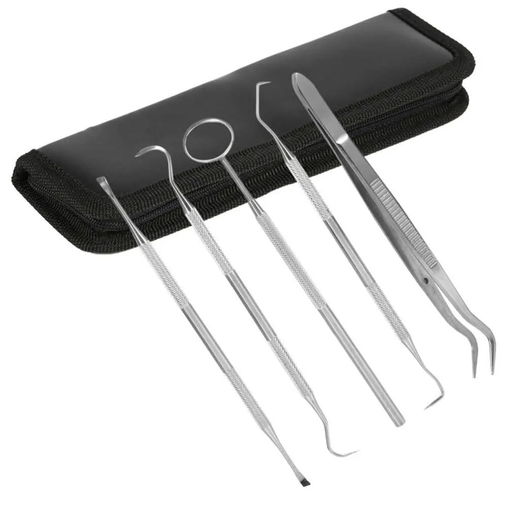Dental Hygiene Kit Plaque Remover Set of 5 Pieces Stainless Steel CE Certificate 1 PK Manual More Than Years RS - 302