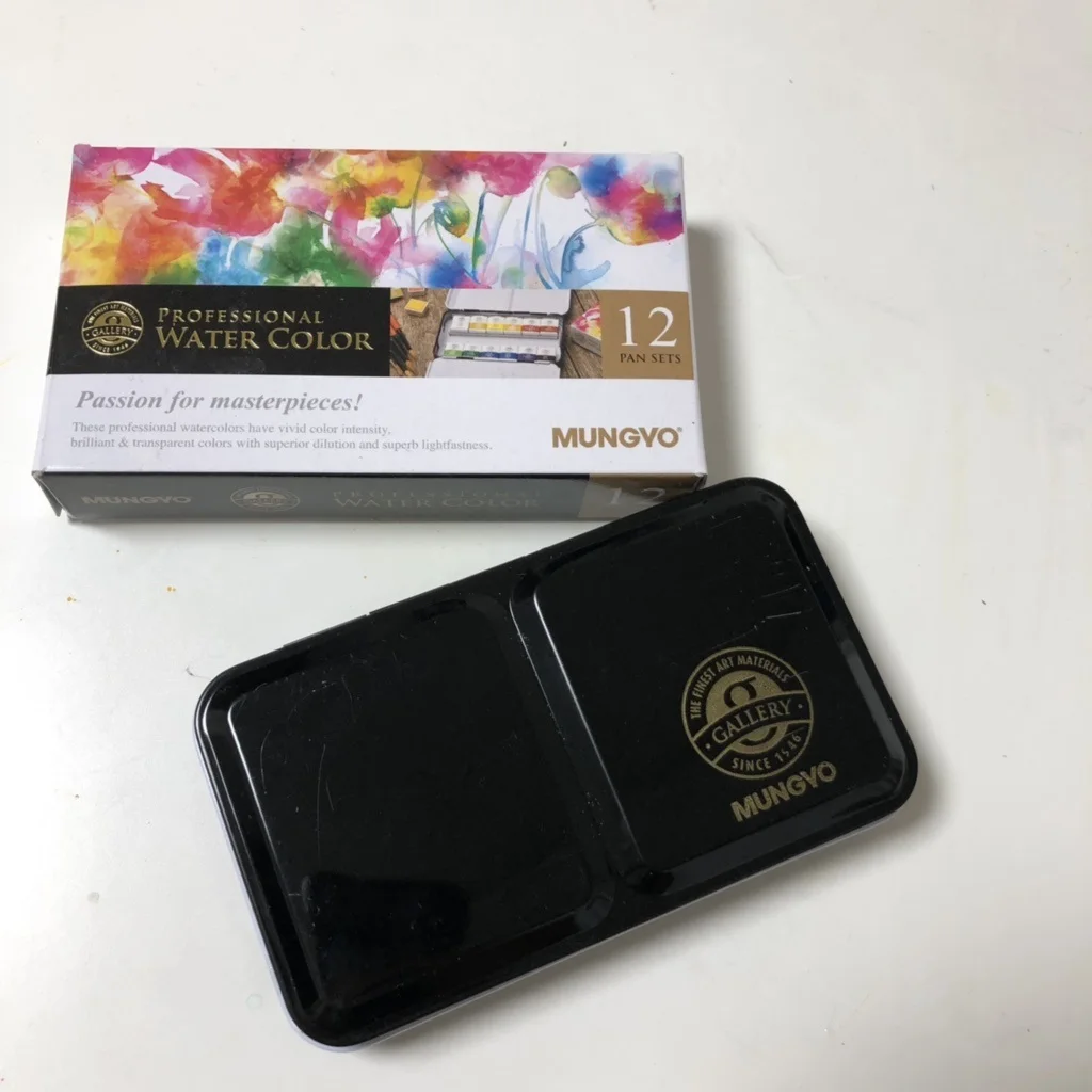 Mungyo Gallery artists Solid Watercolor Paint in Tin Case Pan SET (MWPH) 12/24/48 Colors