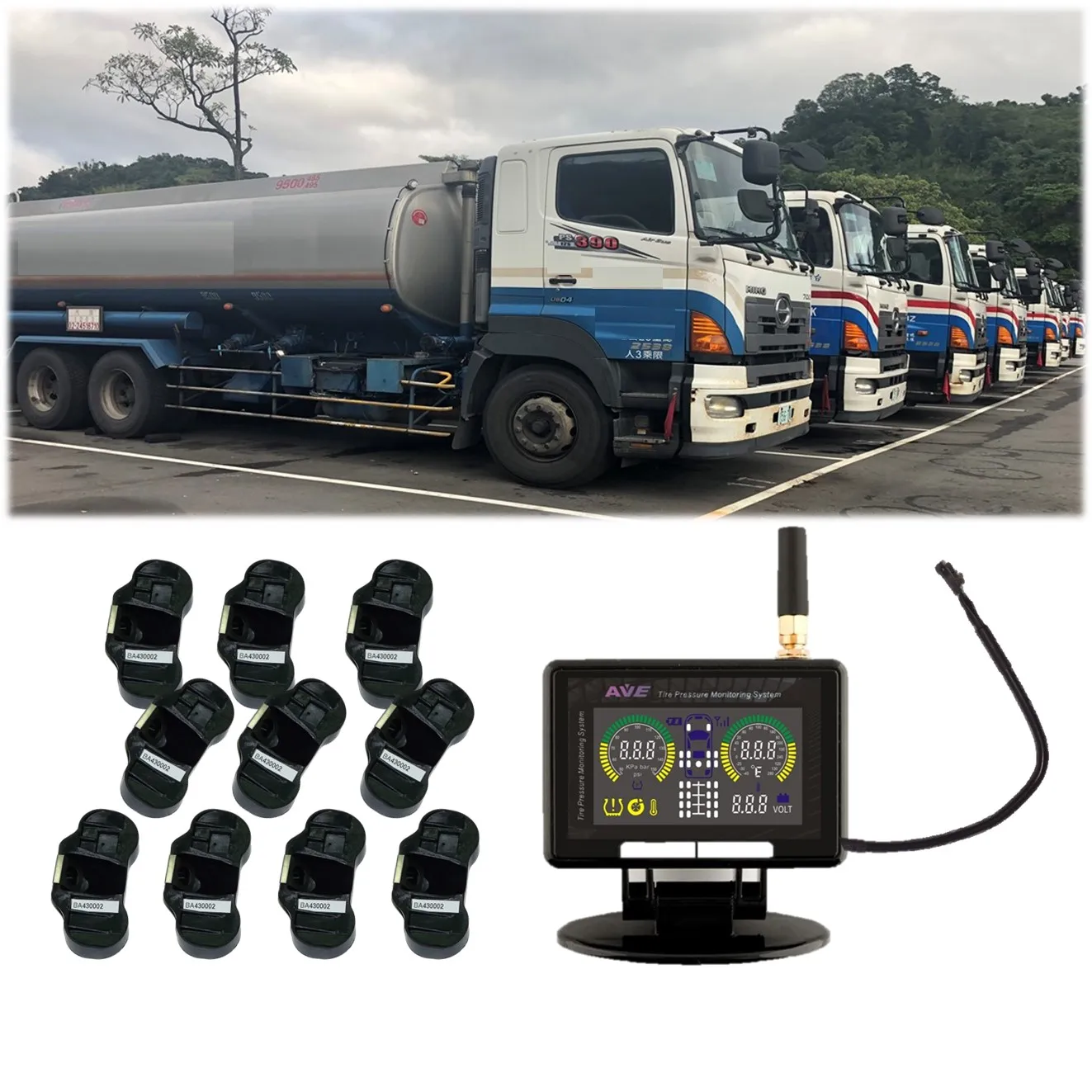 Truck 10 Wheels RS232 TPMS