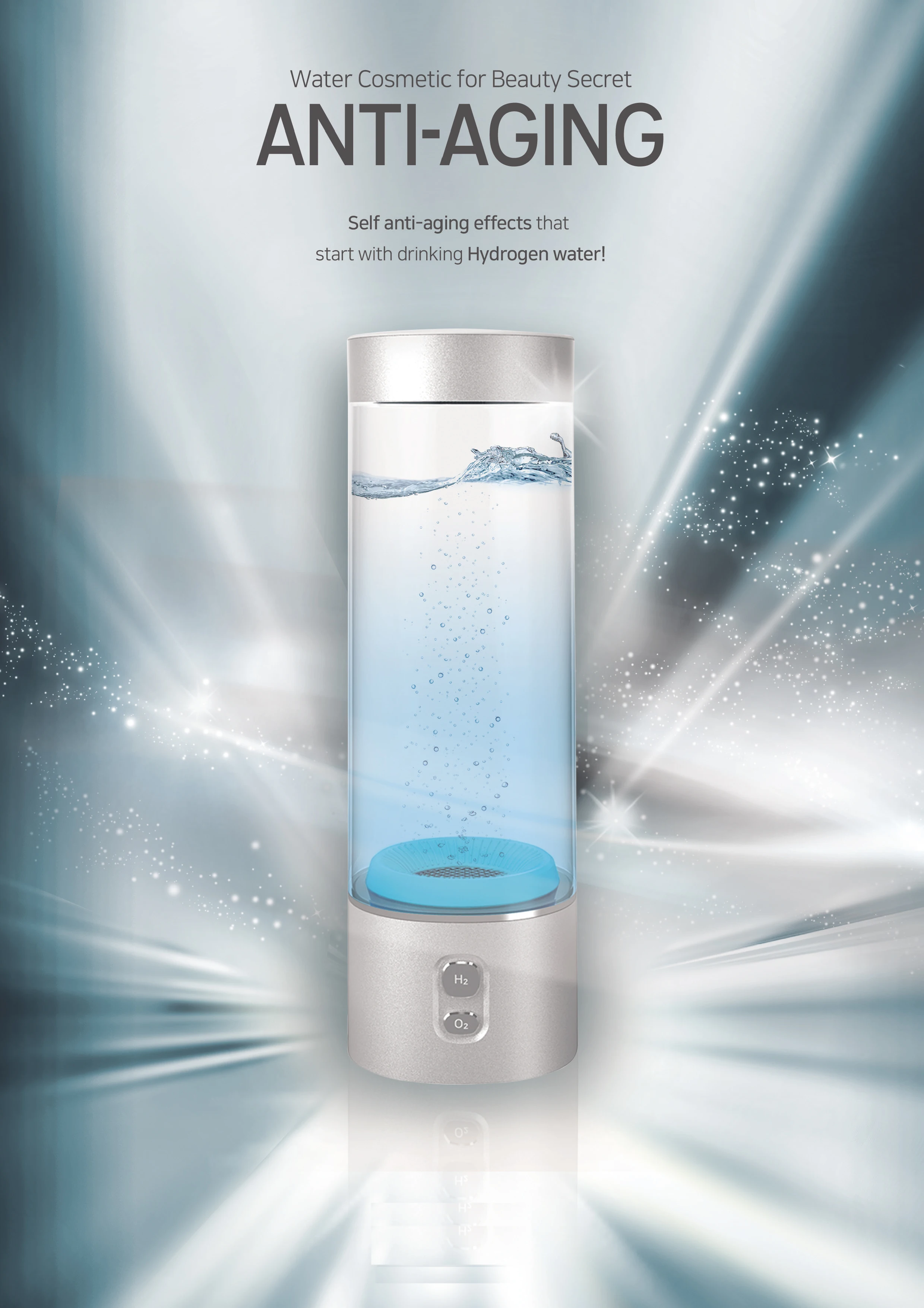 Rechargeable hydrogen water generator Made in Korea