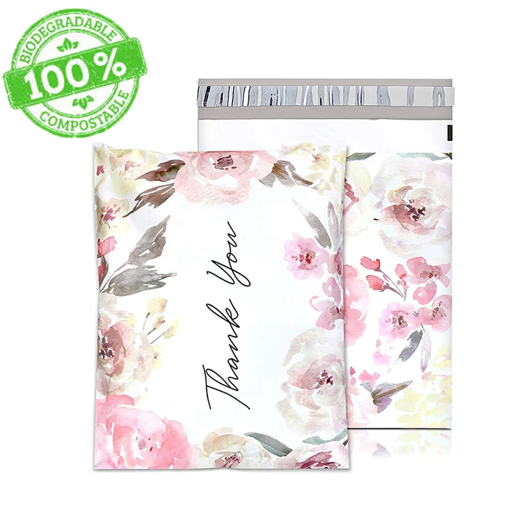 Custom Printed Biodegradable 10x13 Plastic Courier Postage Package Shipping Envelope Mailing Packaging Poly Mailer Bag With Logo