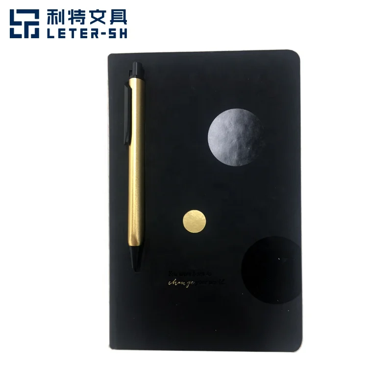 
Wholesale New Arrivals Office Supplies Foil Stamped Custom Black Pencil Cases School Stationery 