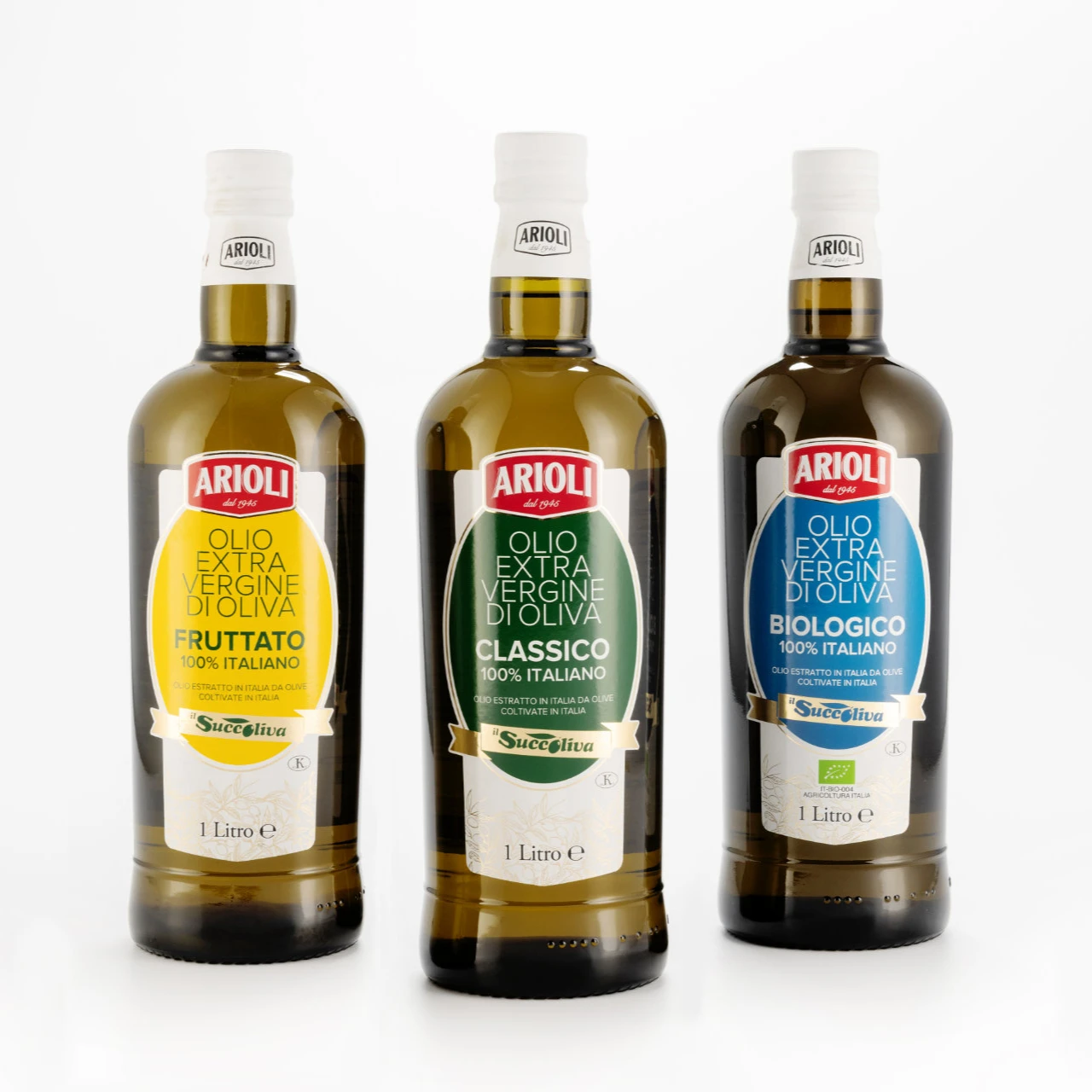 Premium Quality European Extra Virgin Olive Oil ARIOLI SELEZIONE for cooking or dressing 1Lt.