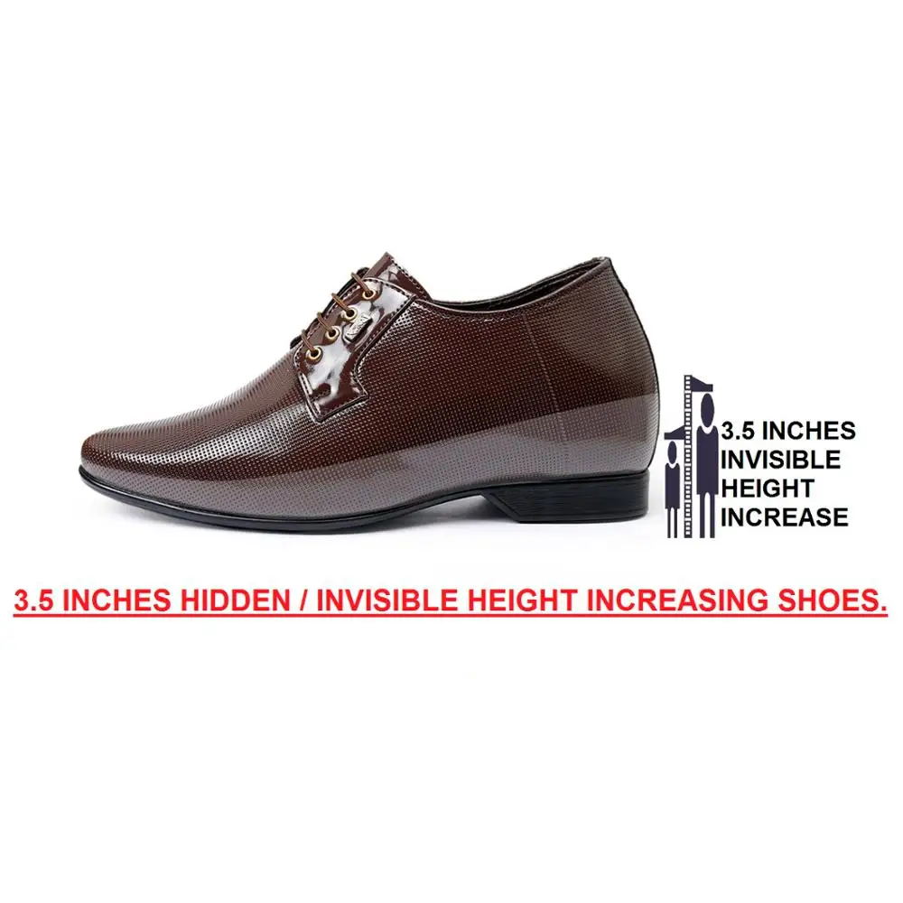 
High quality height increasing delicate hand stitches pu soles men elevator shoes 