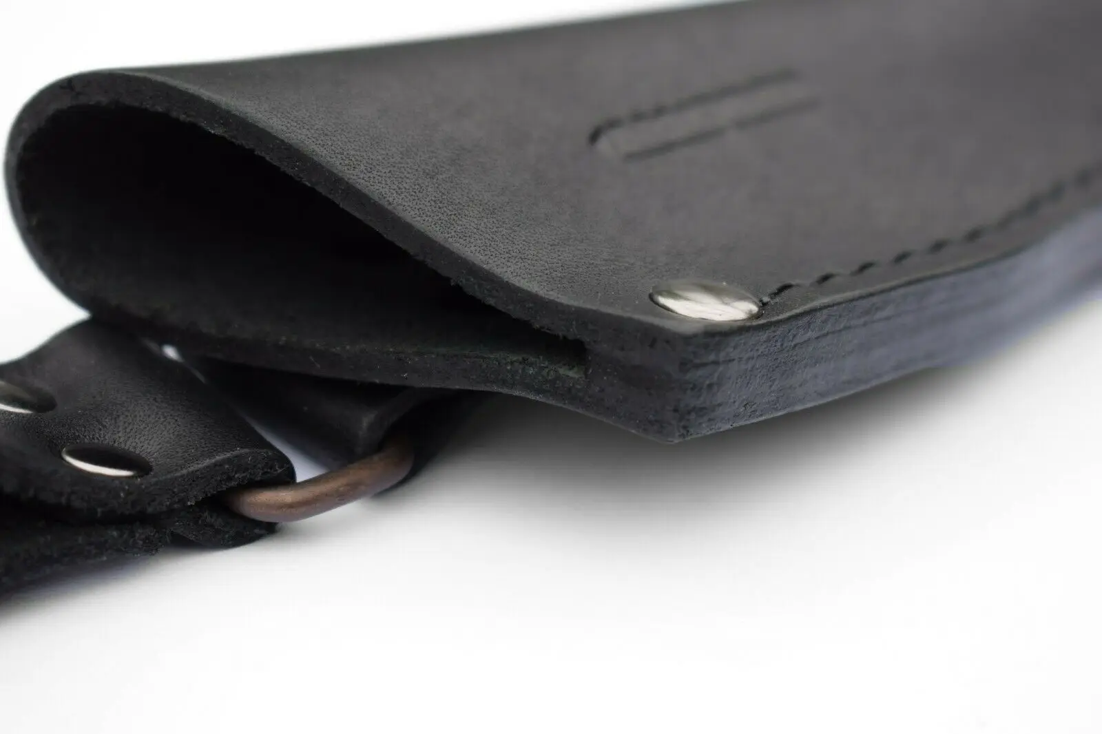 Hot Selling Real Cow Leather  Black Leather Sheath for Mora Garberg or Fixed Blade Knife cover and pouches