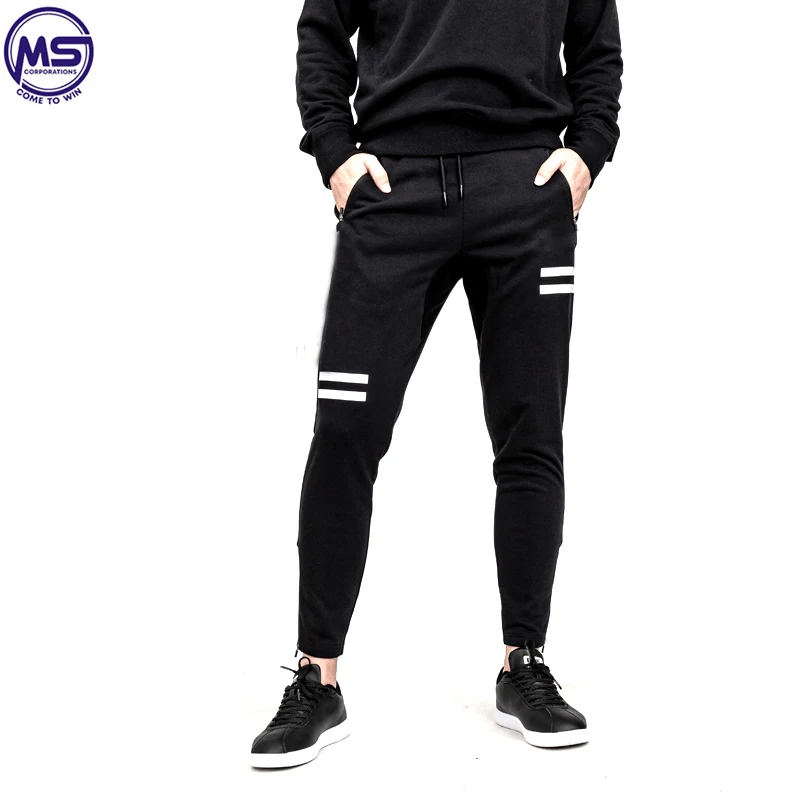  Мужские спортивные джоггеры на заказ модные облегающие с хлопковыми брюками