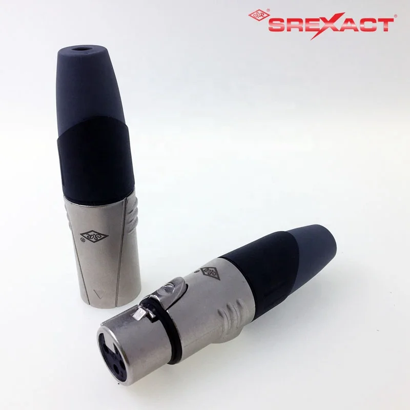 Professional audio 3 pin xlr xlr female connector