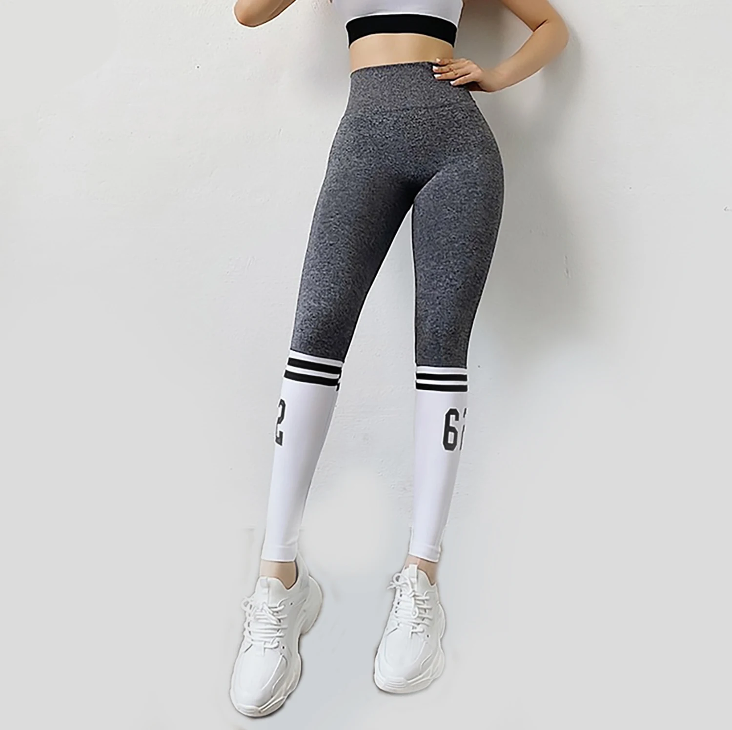 Top Resistance Large Size Female Leggings Casual Compression Fitness Ladies Workout High Waist Long Leggings Wholesale