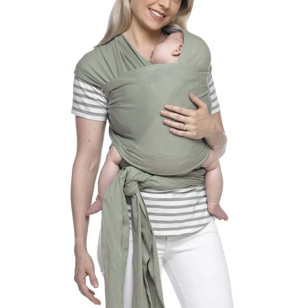 Hot selling Super soft Breathable soft Knitted Stretchy very fine organic tested whole sale price sling wrap Baby Wrap Carrier