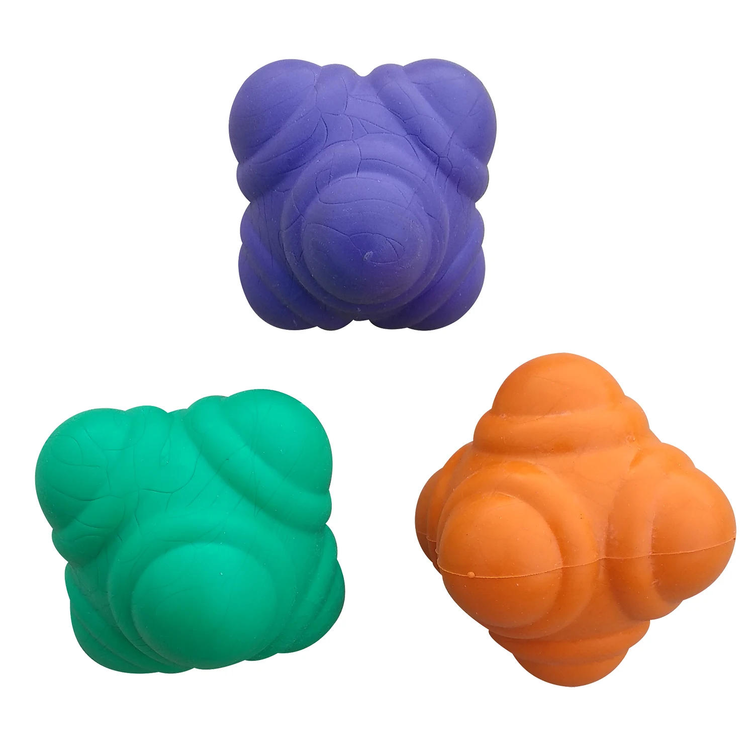 
Rubber Reaction Balls for Improve Agility, Reflexes and Hand-Eye Coordination Skill |Strength Training / Fitness Accessories 