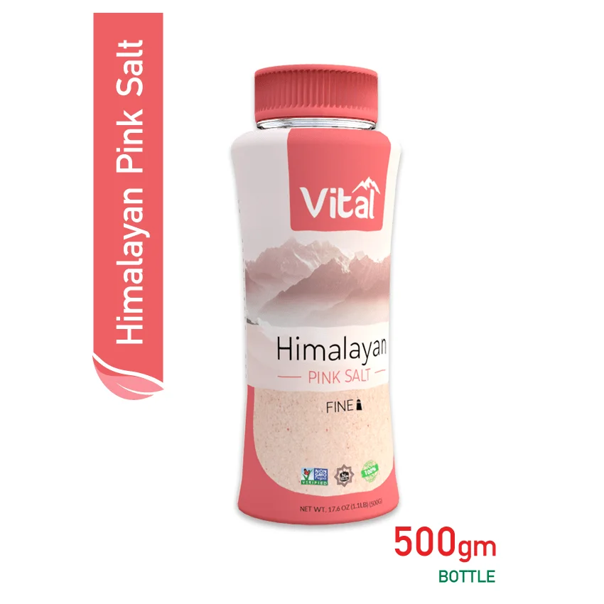 
Vital Himalayan Pink Salt - Fine Bottle 