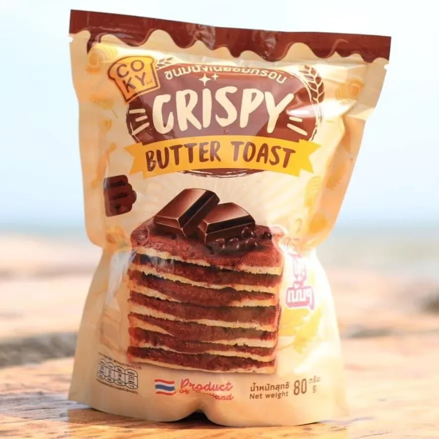 Шоколадные Чипсы COKY, сливочное тесто для печенья, упаковка оптом, сладкие вкусные десерты из Таиланда